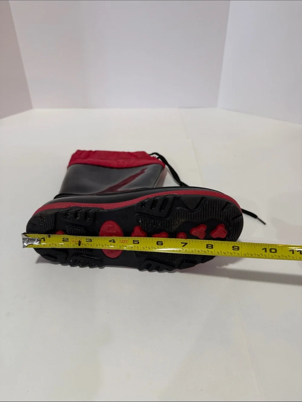 Kids USA Red and Black Rain Boots